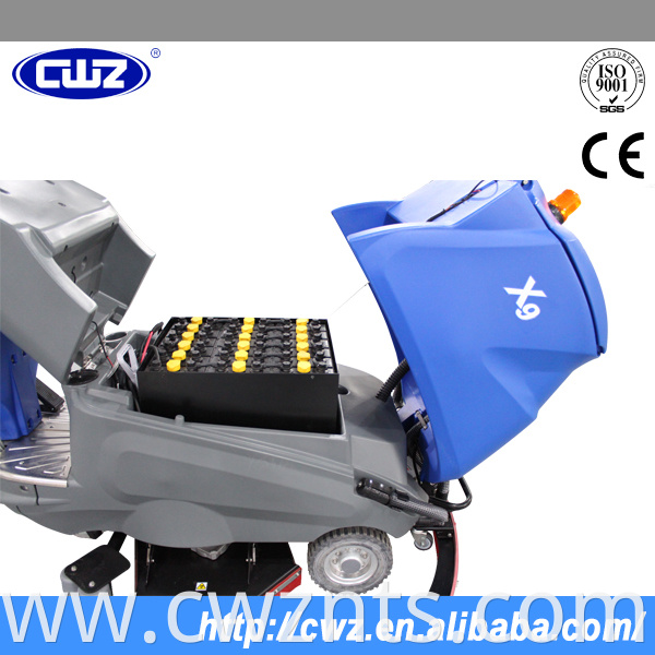 CWZ X9 CE approved floor cleaning ride on floor scrubber